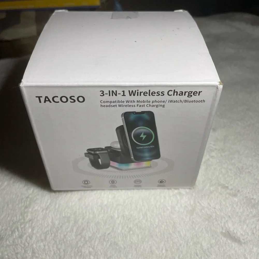 3-in-1 Wireless Charger - White